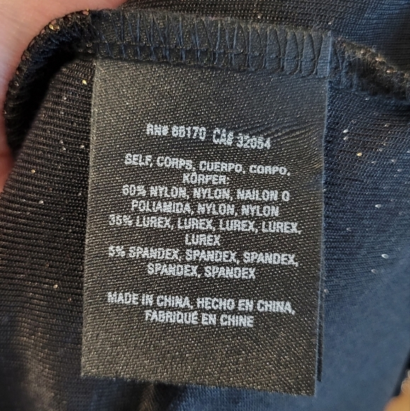 Anthropologie If By Sea gold glitter thread detail surplice faux wrap blouse NWT - Picture 7 of 10